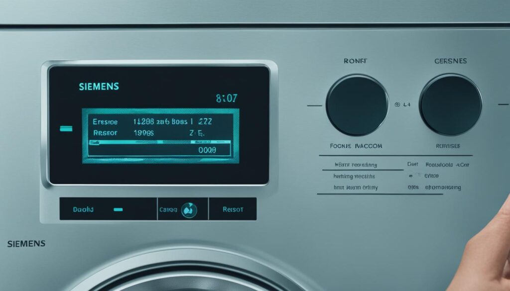 guide suppression code erreur Siemens machine à laver